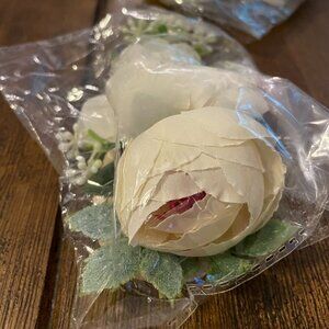 Newborn Matching Twin Girl Floral Headbands